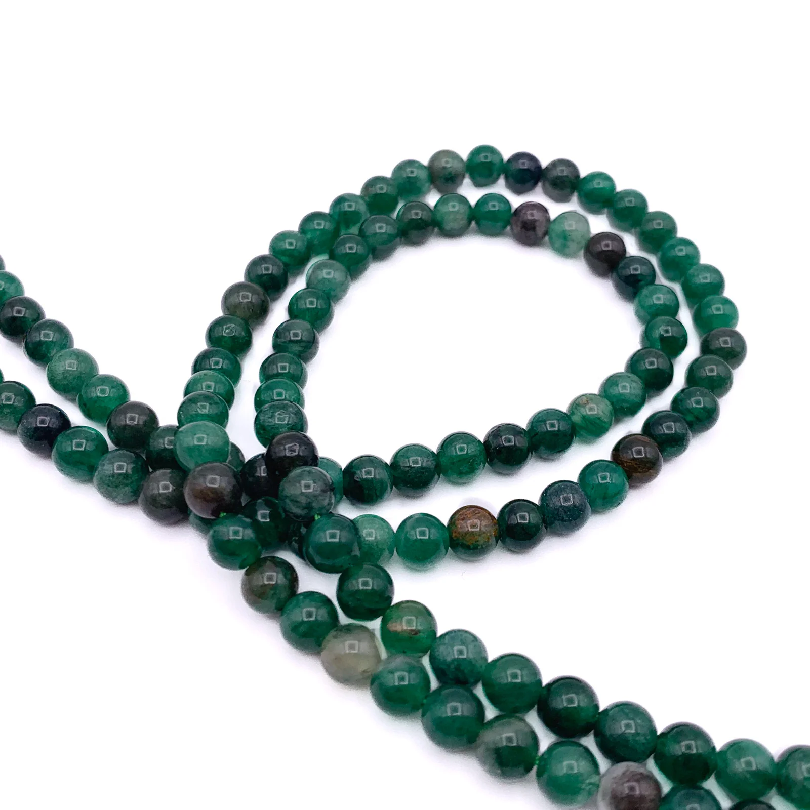 Lepidolite Green 6mm Smooth Rounds Bead Strand - Image 4