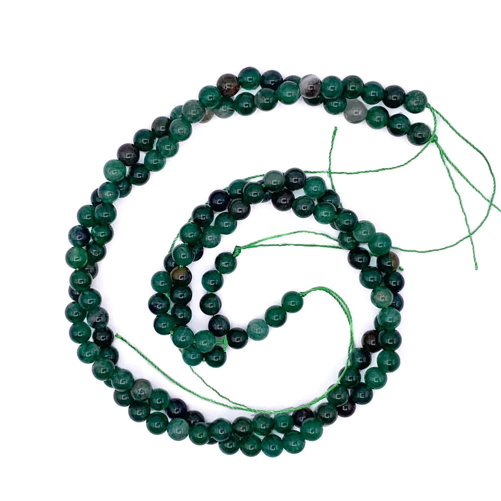 Lepidolite Green 6mm Smooth Rounds Bead Strand - Image 6