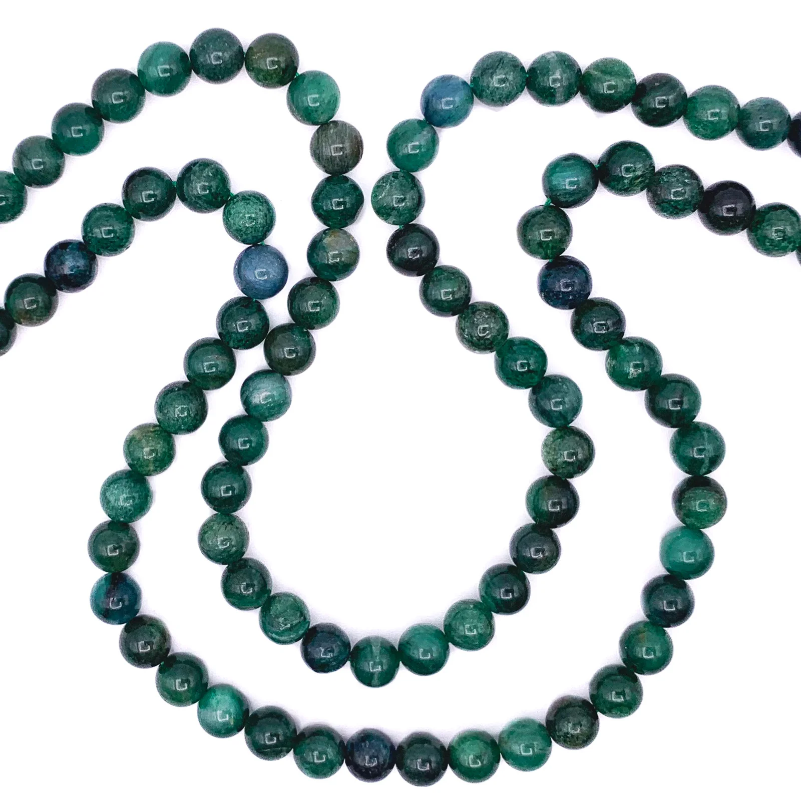 Lepidolite Green 8mm Smooth Rounds Bead Strand - Image 3