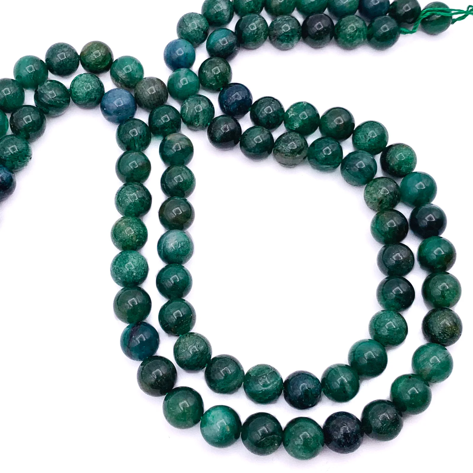 Lepidolite Green 8mm Smooth Rounds Bead Strand - Image 4