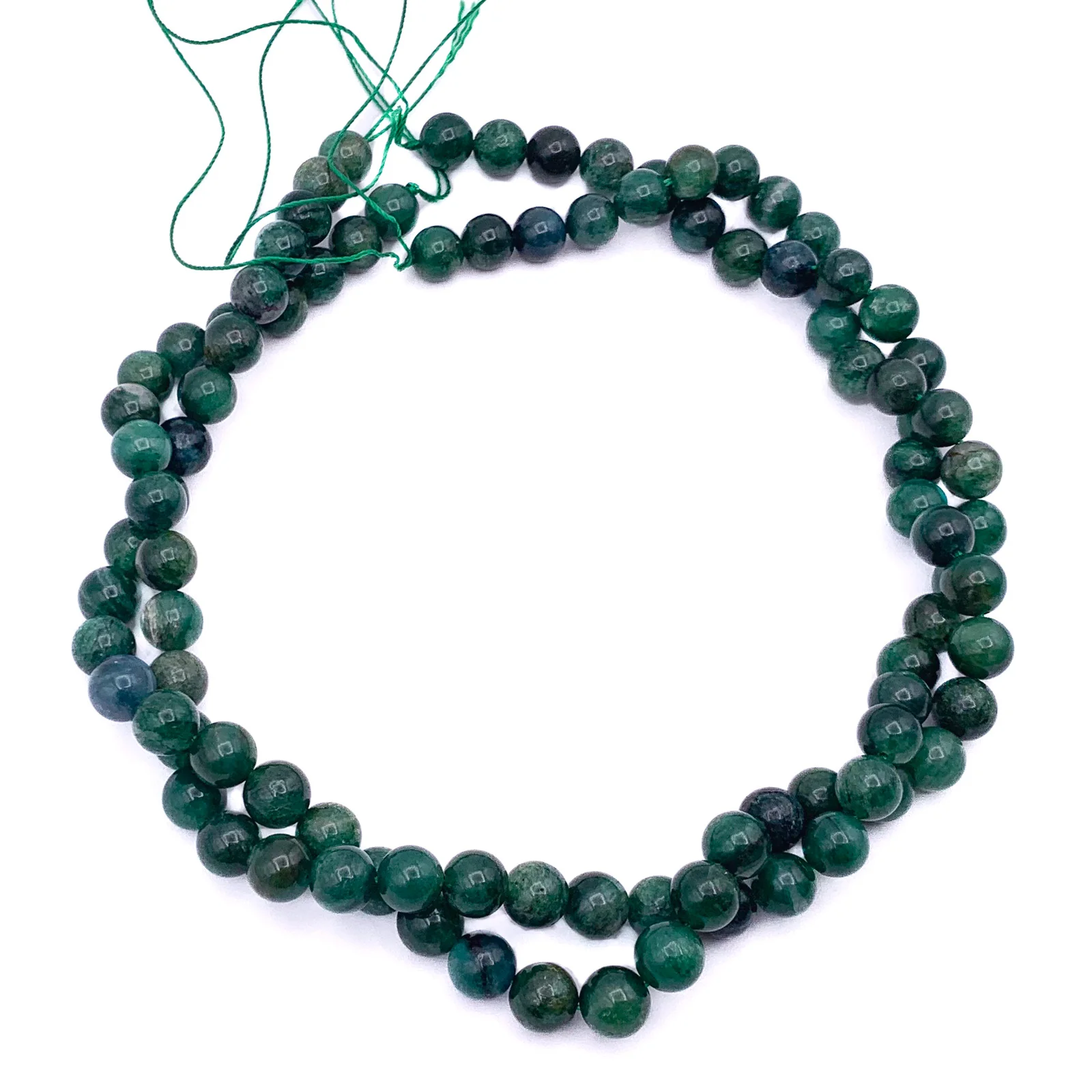 Lepidolite Green 8mm Smooth Rounds Bead Strand - Image 7