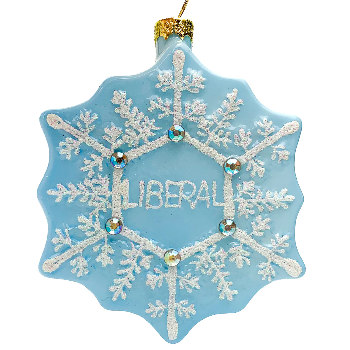Liberal Snowflake Ornament - Image 3