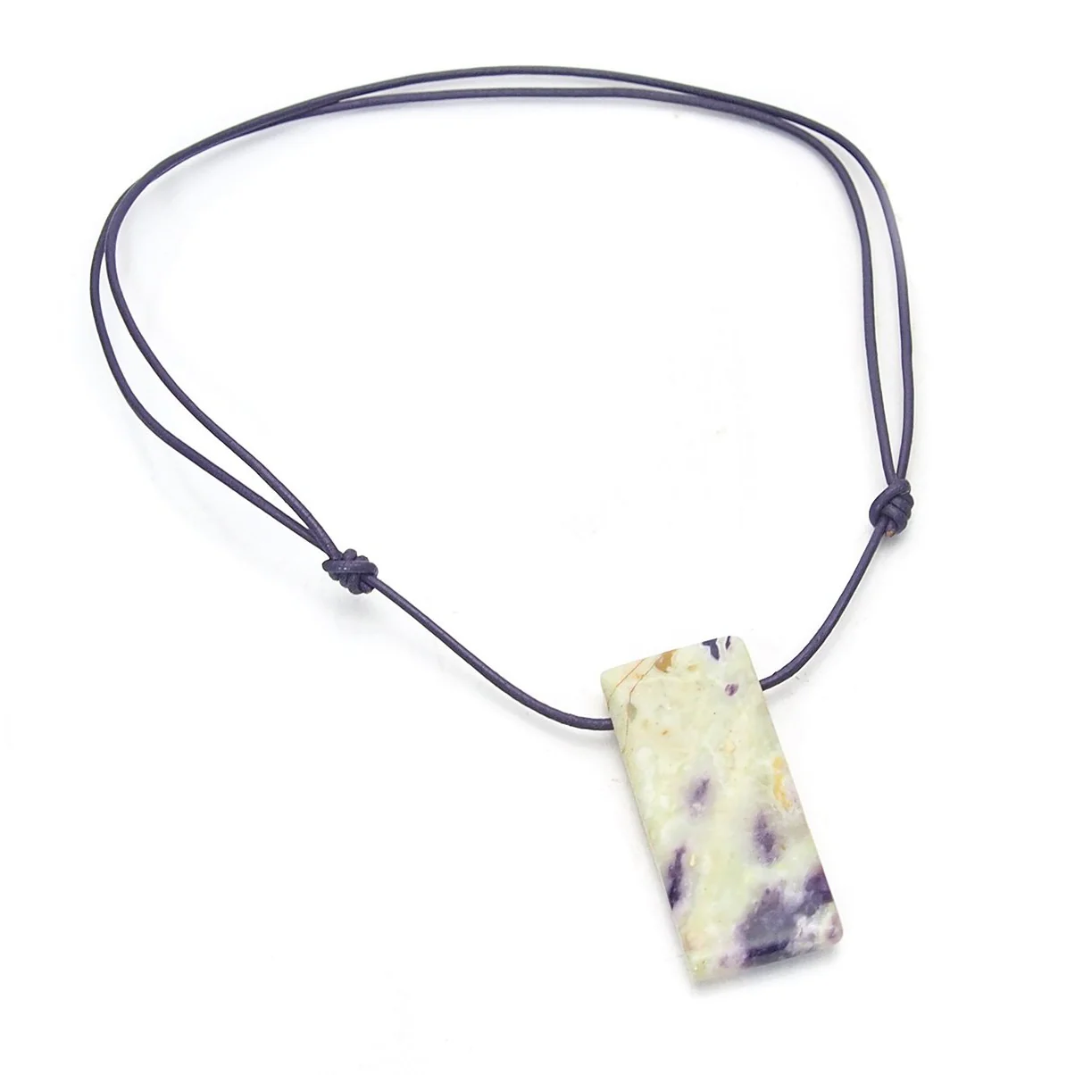 Lilac Fire Opal Pendant Necklace - Image 5