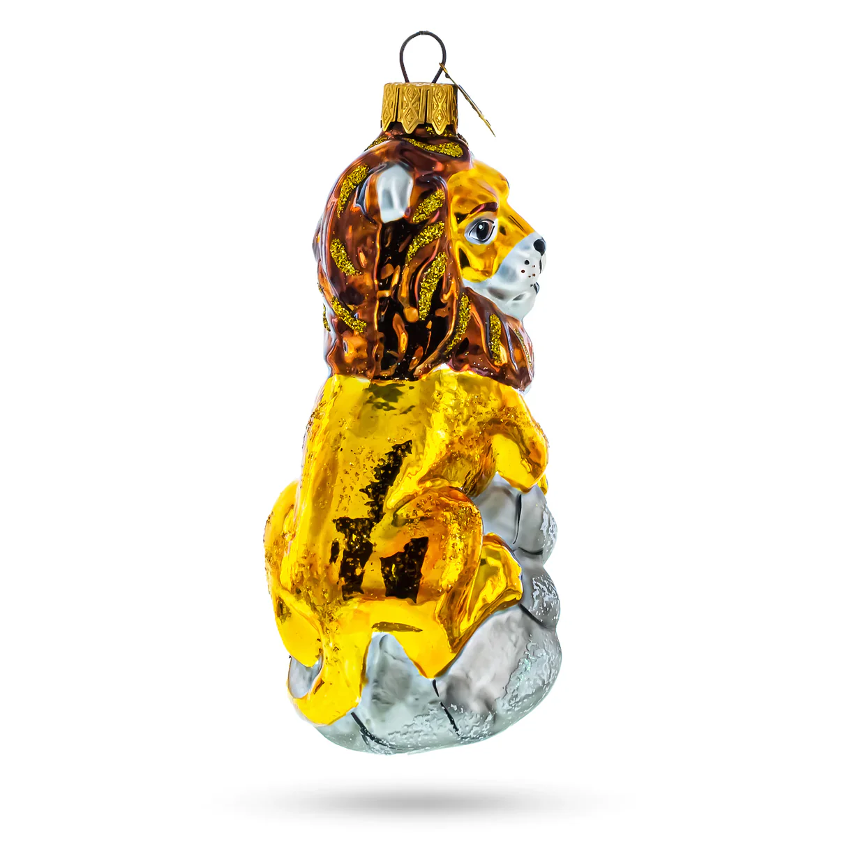 King Lion Atop Rock Ornament PS - Image 2