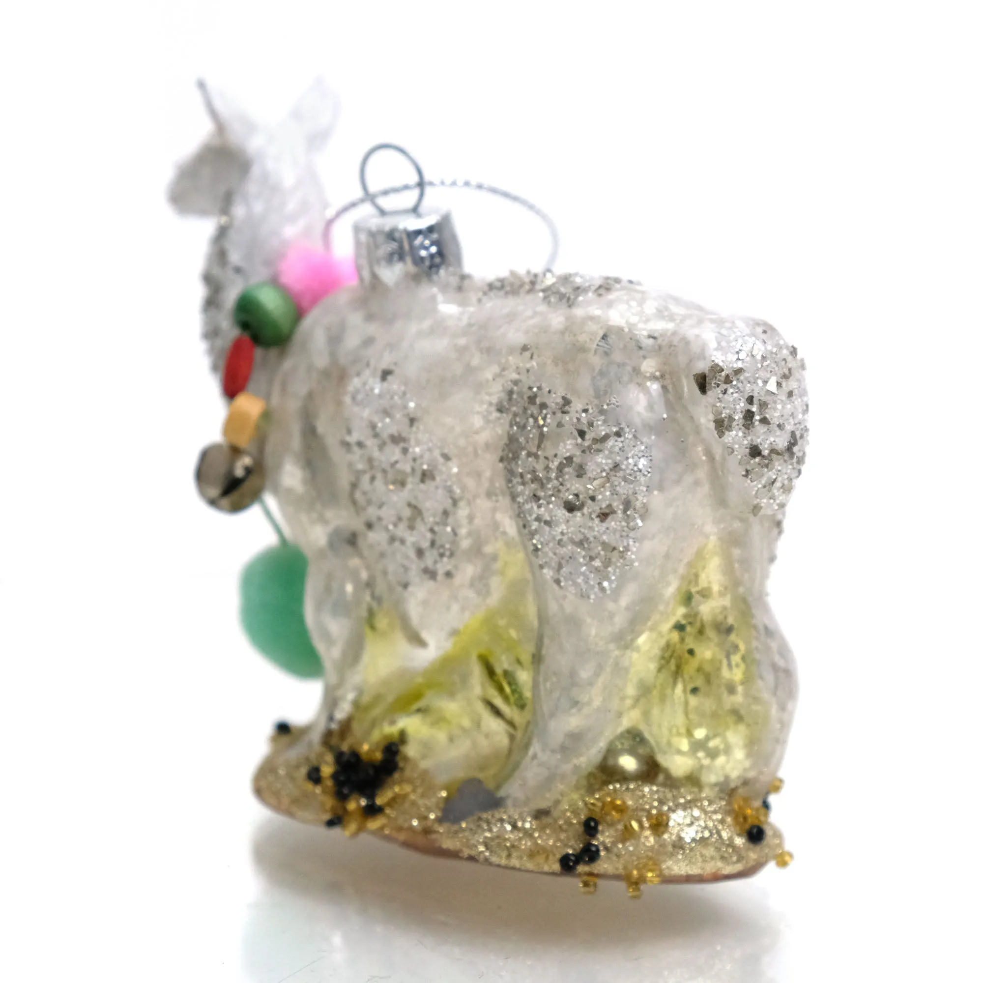 Llama Glass Ornament - Image 3