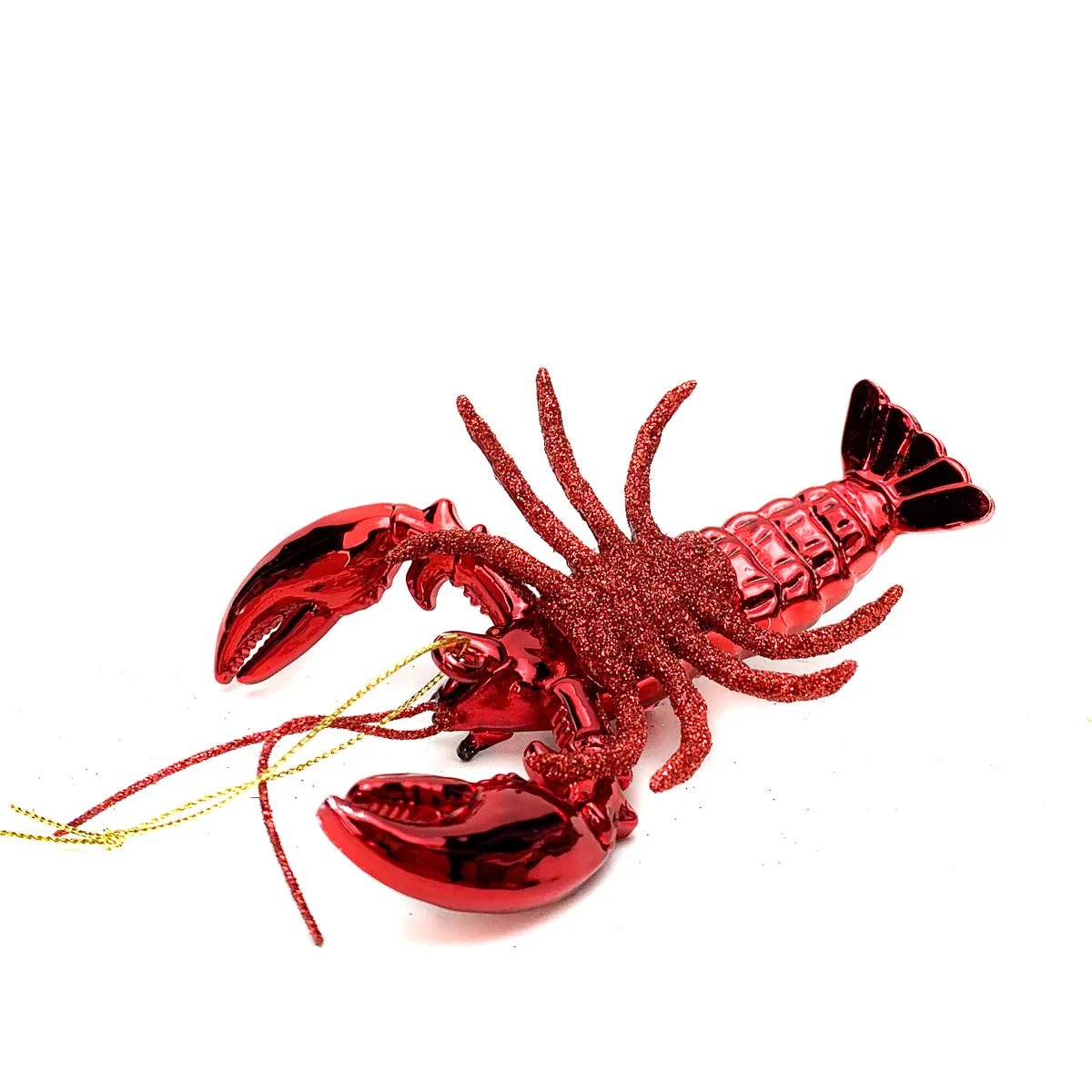 Jeweled Lobster Glass Ornament - Image 3