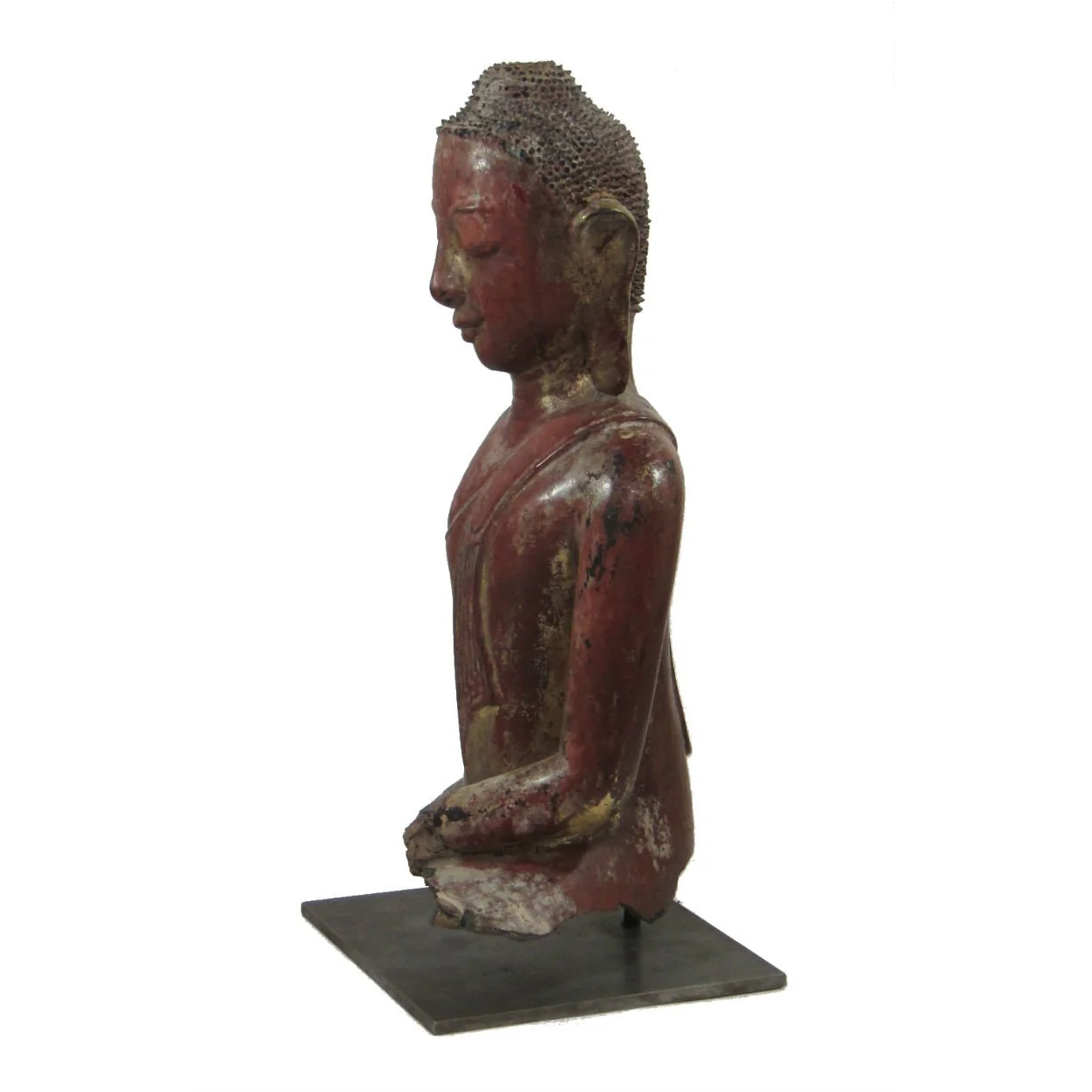 Lord Buddha Fragment in Ava Style Ca. 18th-19th Century - Image 3