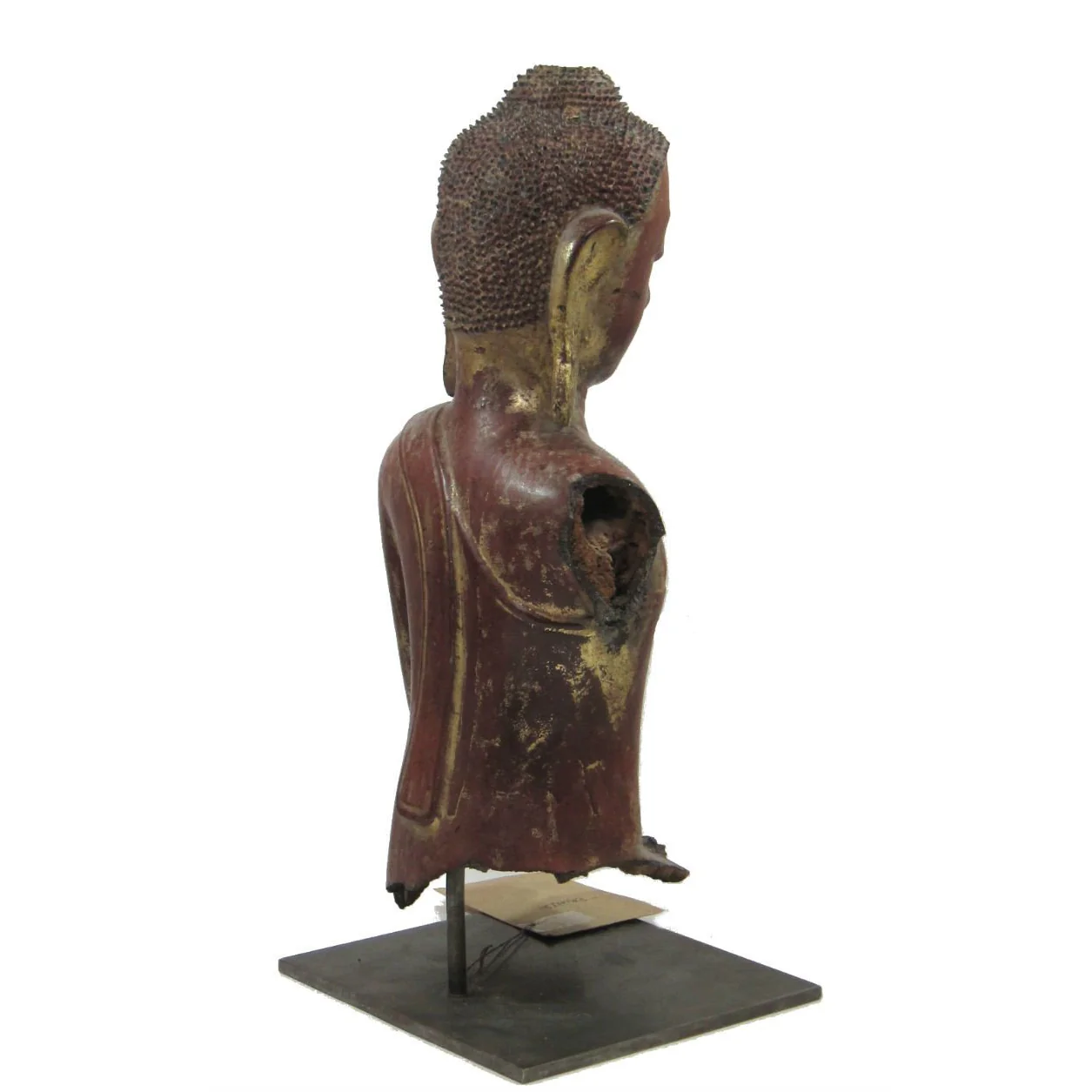 Lord Buddha Fragment in Ava Style Ca. 18th-19th Century - Image 5