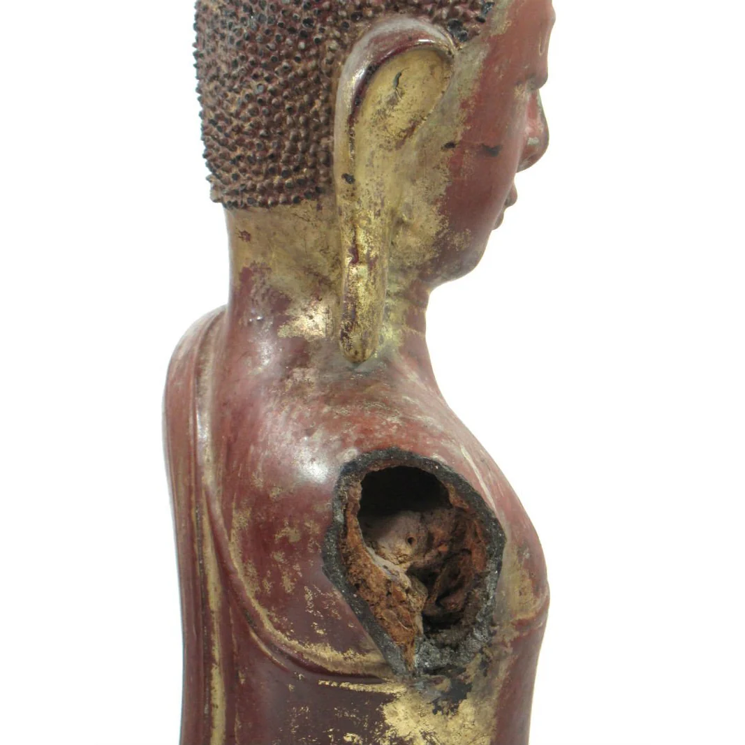 Lord Buddha Fragment in Ava Style Ca. 18th-19th Century - Image 6