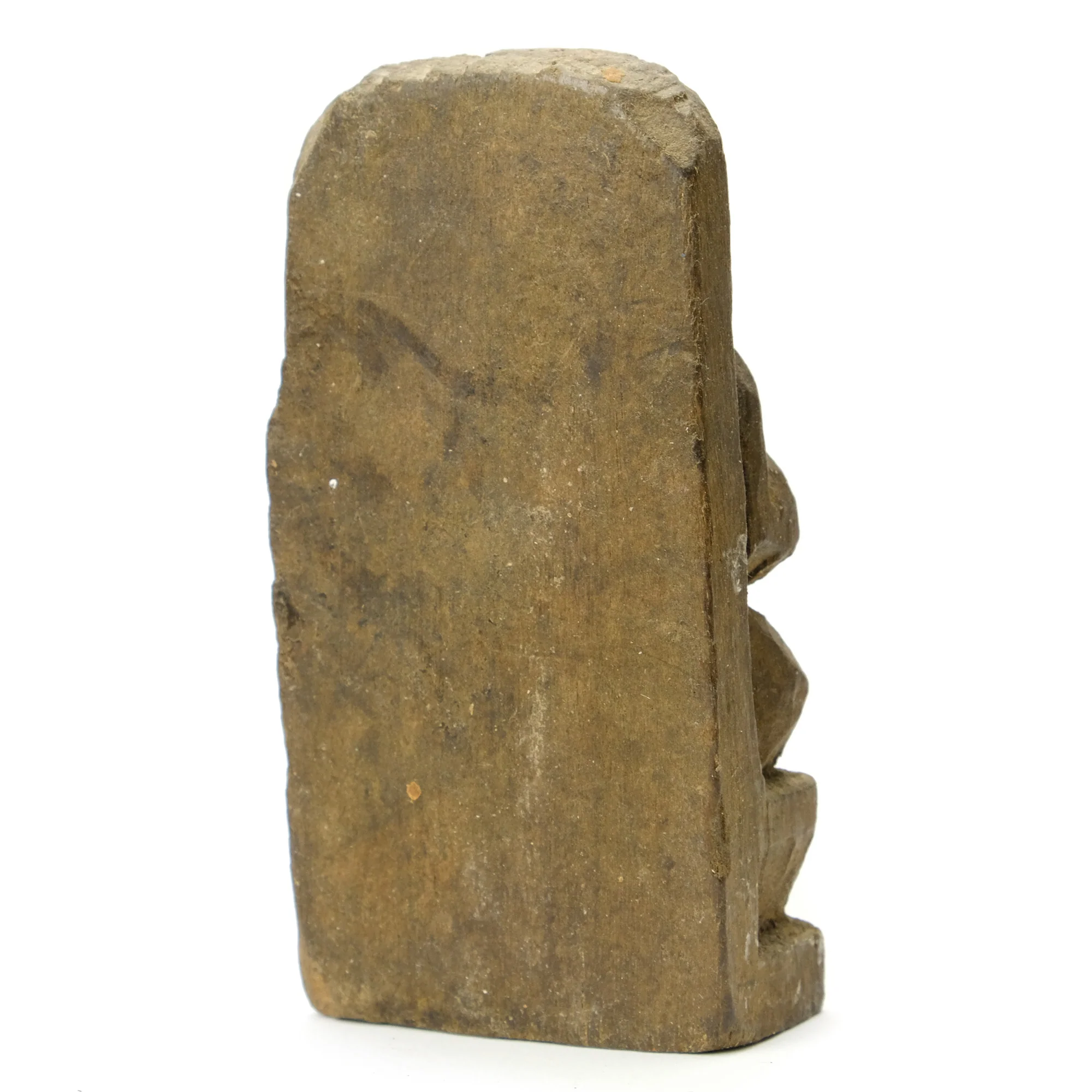 Lord Ganesha Cubist Style Acacia Wood Shrine Figure, India # 47 - Image 3