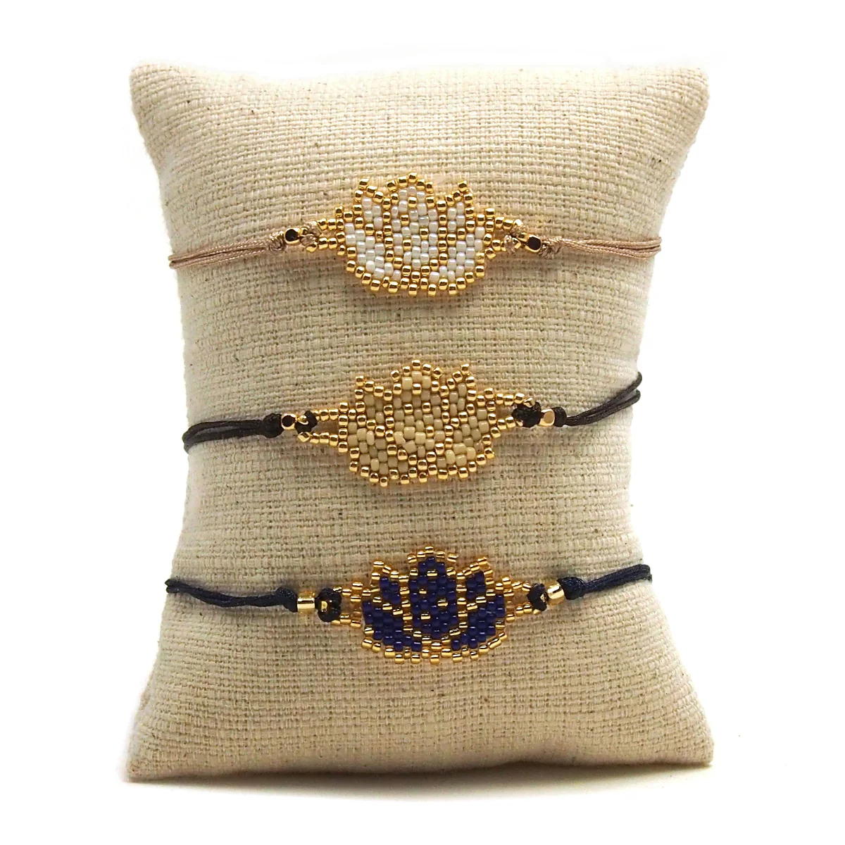 Lotus Hand-Loomed Bracelet - Image 2