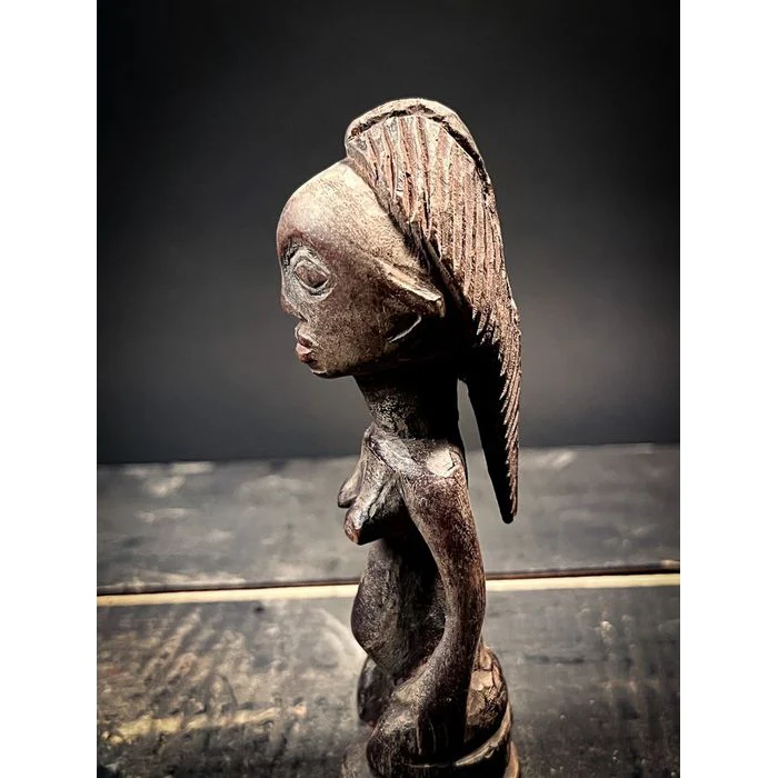 Luba "The Ideal Femine Form" Female Statuette, Zaire - Image 7