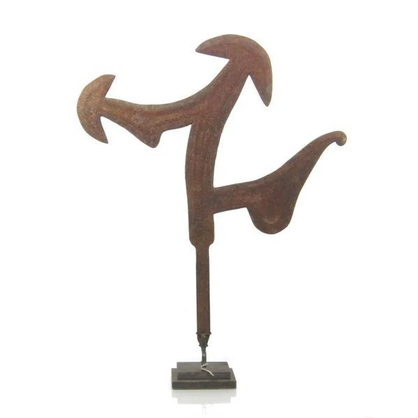 Mabo 19th C. Iron Ceremonial Throwing Knife 1 - Image 3
