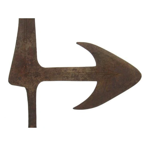 Mabo 19th C. Iron Ceremonial Throwing Knife 4 - Image 3