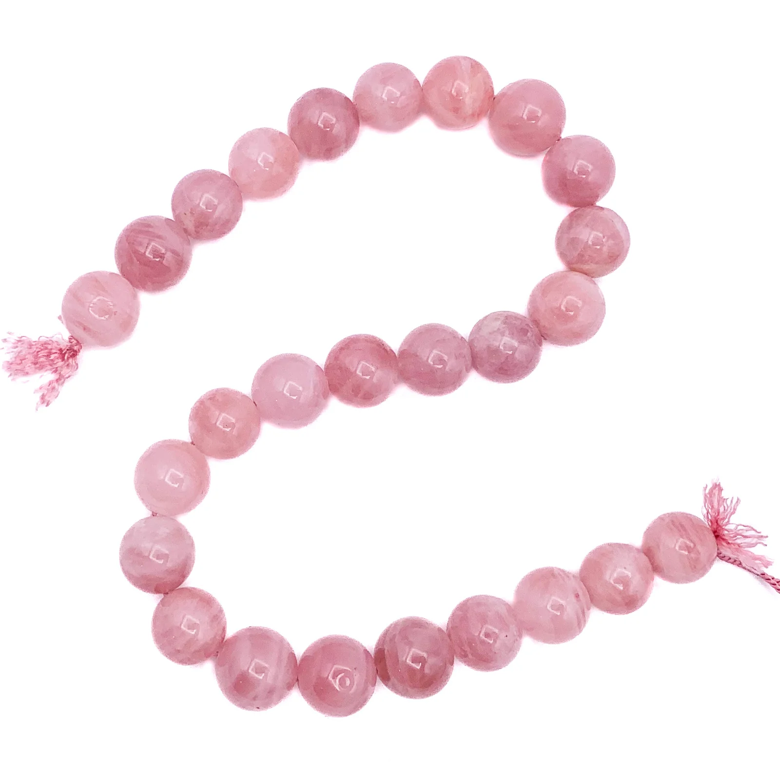 Madagascar Rose Quartz 14.5mm Smooth Rounds Bead Strand - Image 3