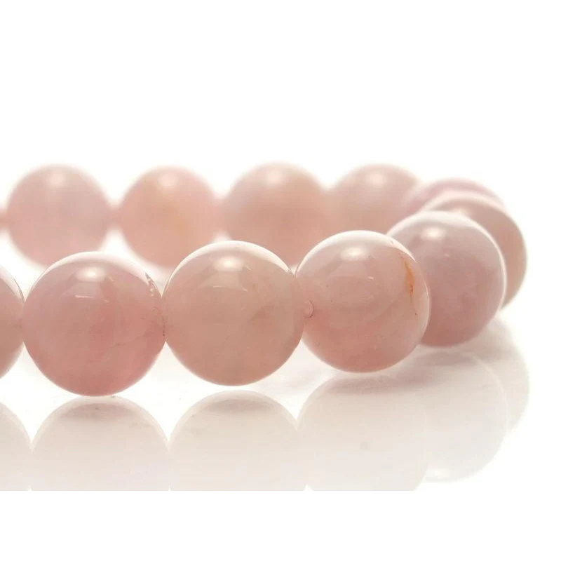 Madagascar Rose Quartz Stretch Bracelet 12mm - Image 3