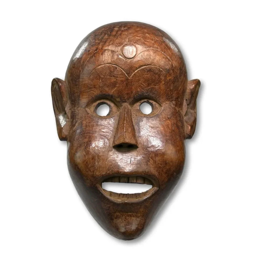 Madhesi People Shaman Dance Mask, Nepal #705 - Image 2