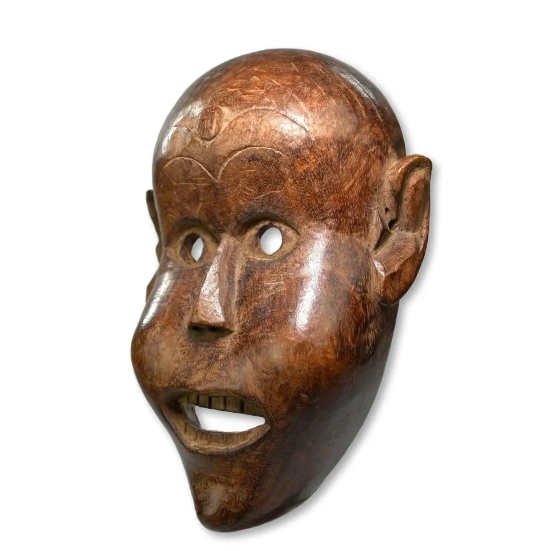 Madhesi People Shaman Dance Mask, Nepal #705 - Image 3