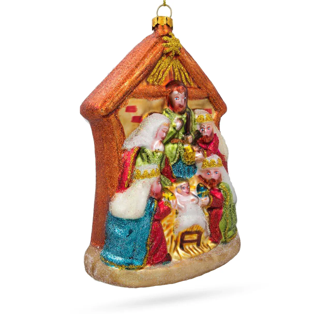 Nativity Scene with Three Kings Ornament PS - Image 2