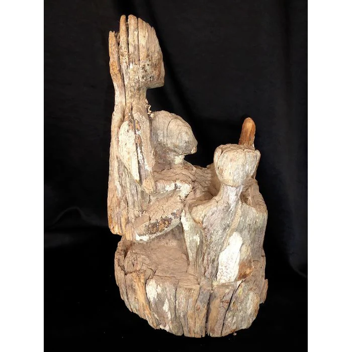 Mahafaly AloAlo Grave Post Fragment, Madagascar #881 - Image 17