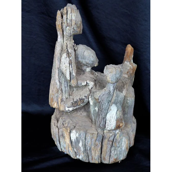 Mahafaly AloAlo Grave Post Fragment, Madagascar #881 - Image 22
