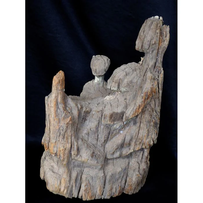 Mahafaly AloAlo Grave Post Fragment, Madagascar #881 - Image 24