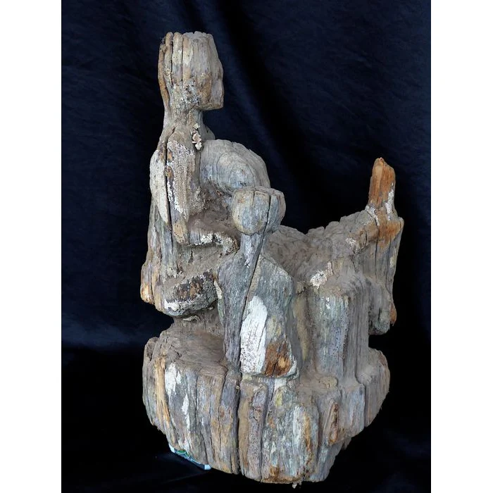 Mahafaly AloAlo Grave Post Fragment, Madagascar #881 - Image 26