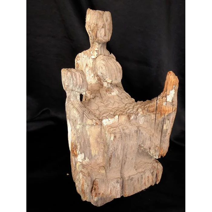 Mahafaly AloAlo Grave Post Fragment, Madagascar #881 - Image 5