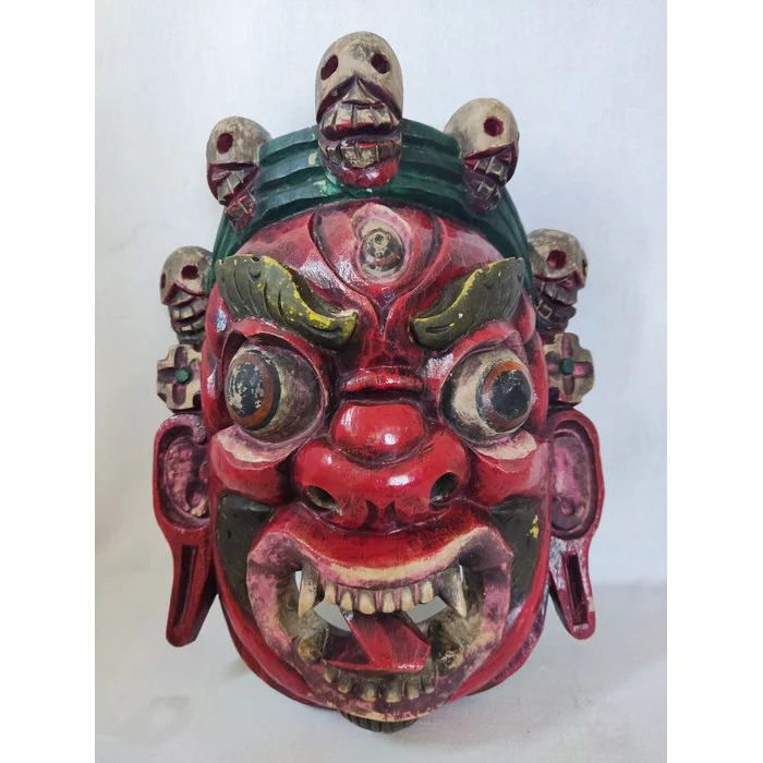 Mahakala #672 and Bhairab / Bhairava #673 Masks, Nepal EACH MASK SOLD SEPARATELY - Image 2