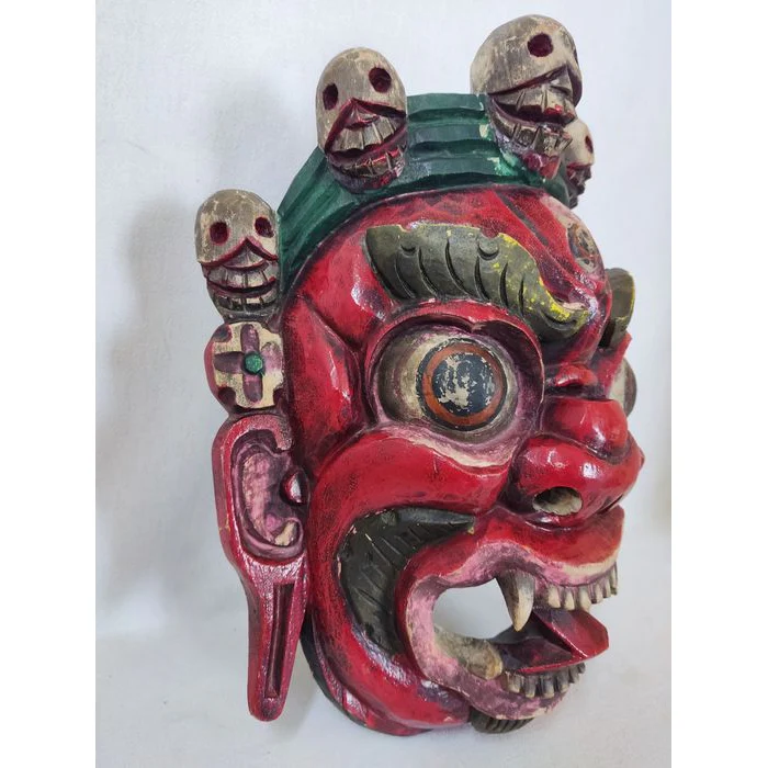 Mahakala #672 and Bhairab / Bhairava #673 Masks, Nepal EACH MASK SOLD SEPARATELY - Image 4