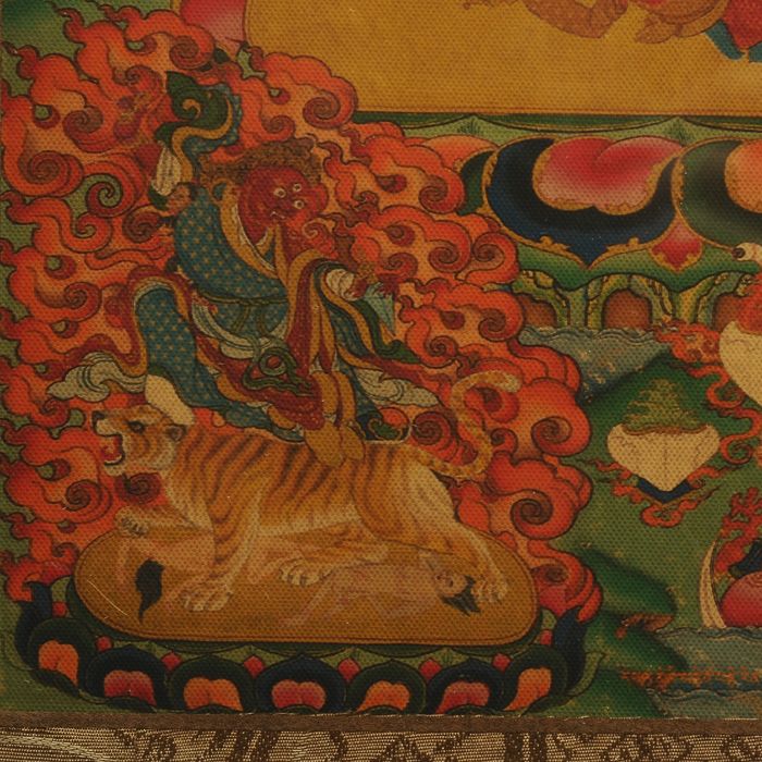 Mahakala & Buddha Thangka, Tibet #734 - Image 6