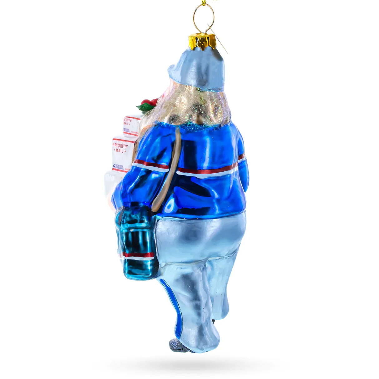 Magical Postal Worker Delivering Priority Mail Ornament PS - Image 3