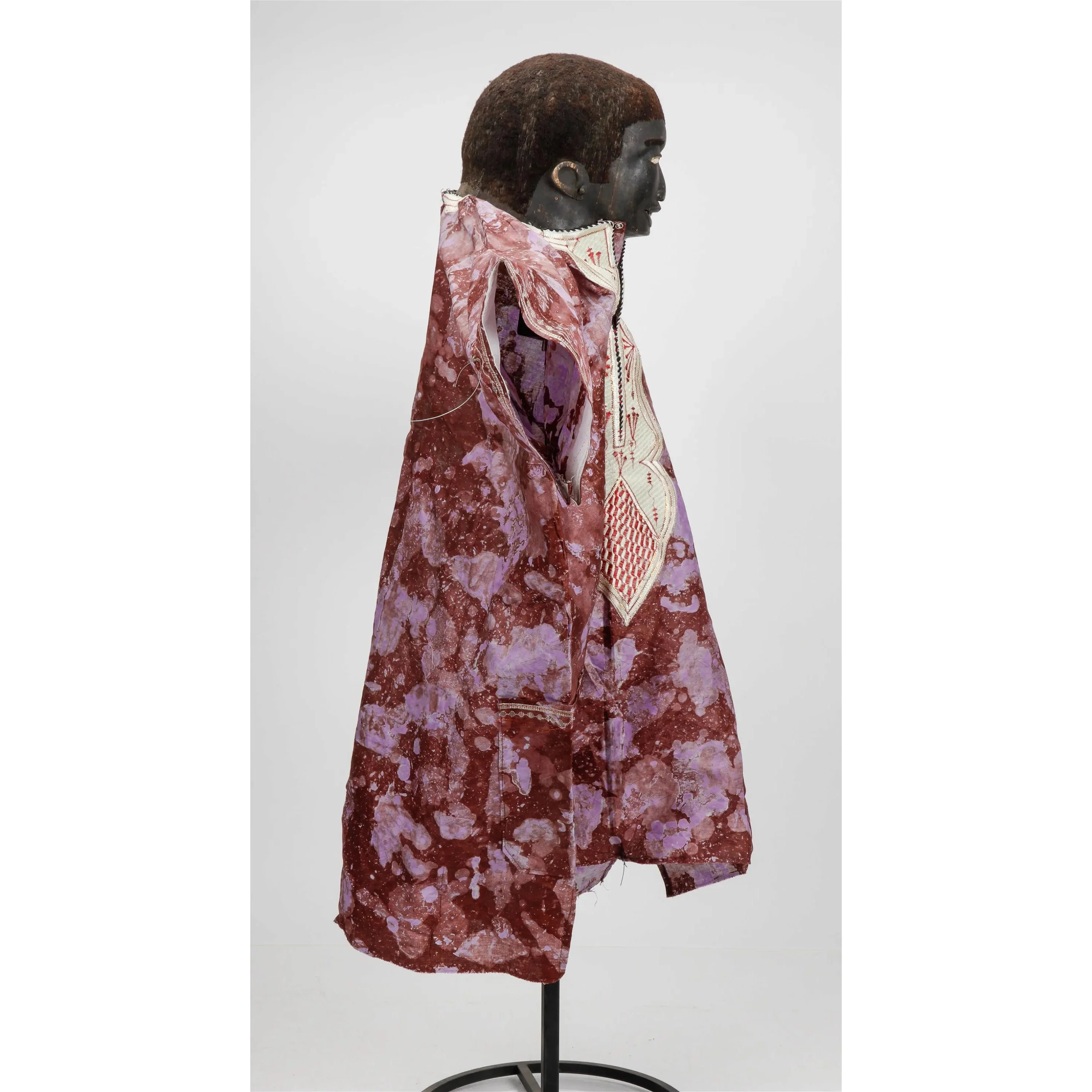 Makonde Lipiko Helmet Mask with Robe, Mozambique PROVENANCE - Image 3