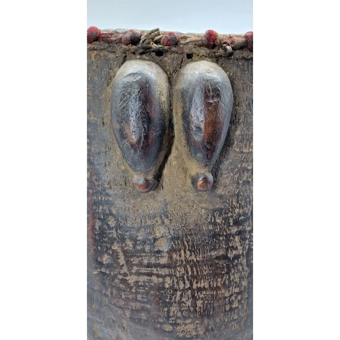 Makonde Ndimu Female Belly Mask, Tanzania #564 - Image 14