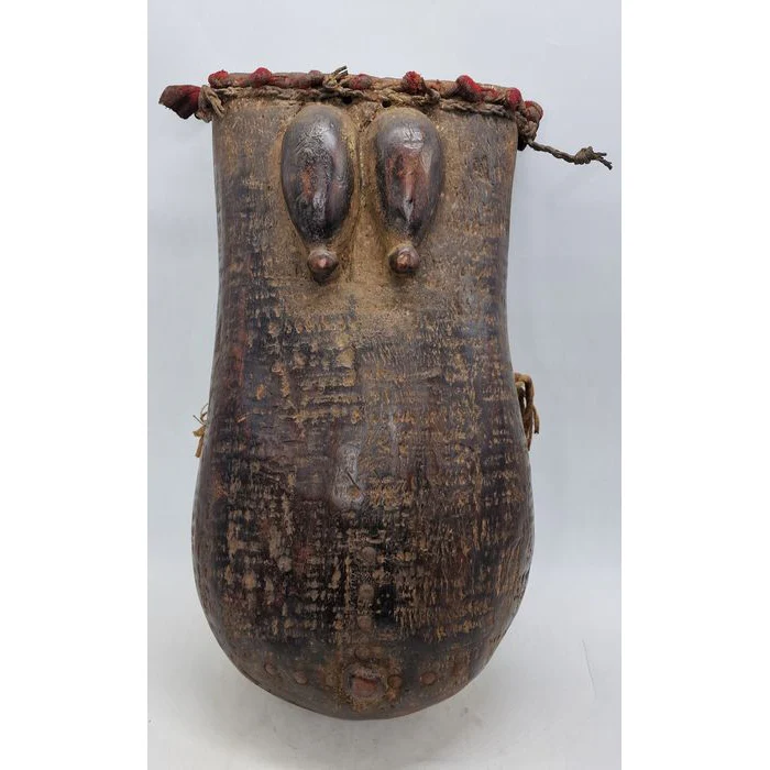 Makonde Ndimu Female Belly Mask, Tanzania #564 - Image 2