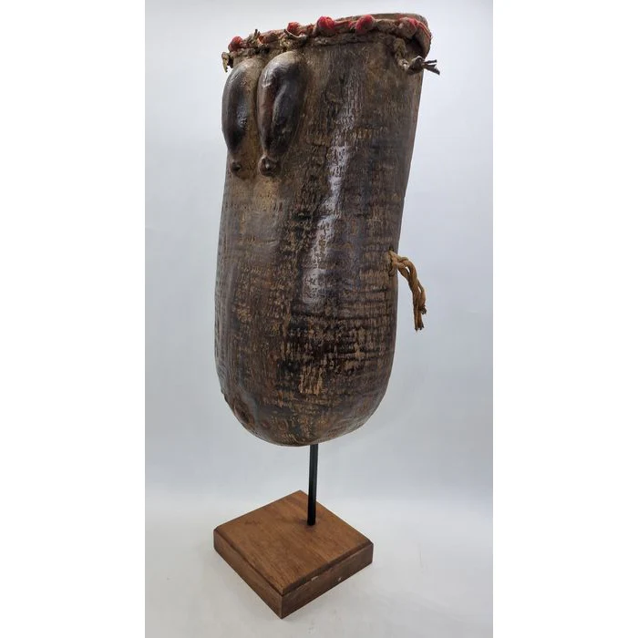 Makonde Ndimu Female Belly Mask, Tanzania #564 - Image 3