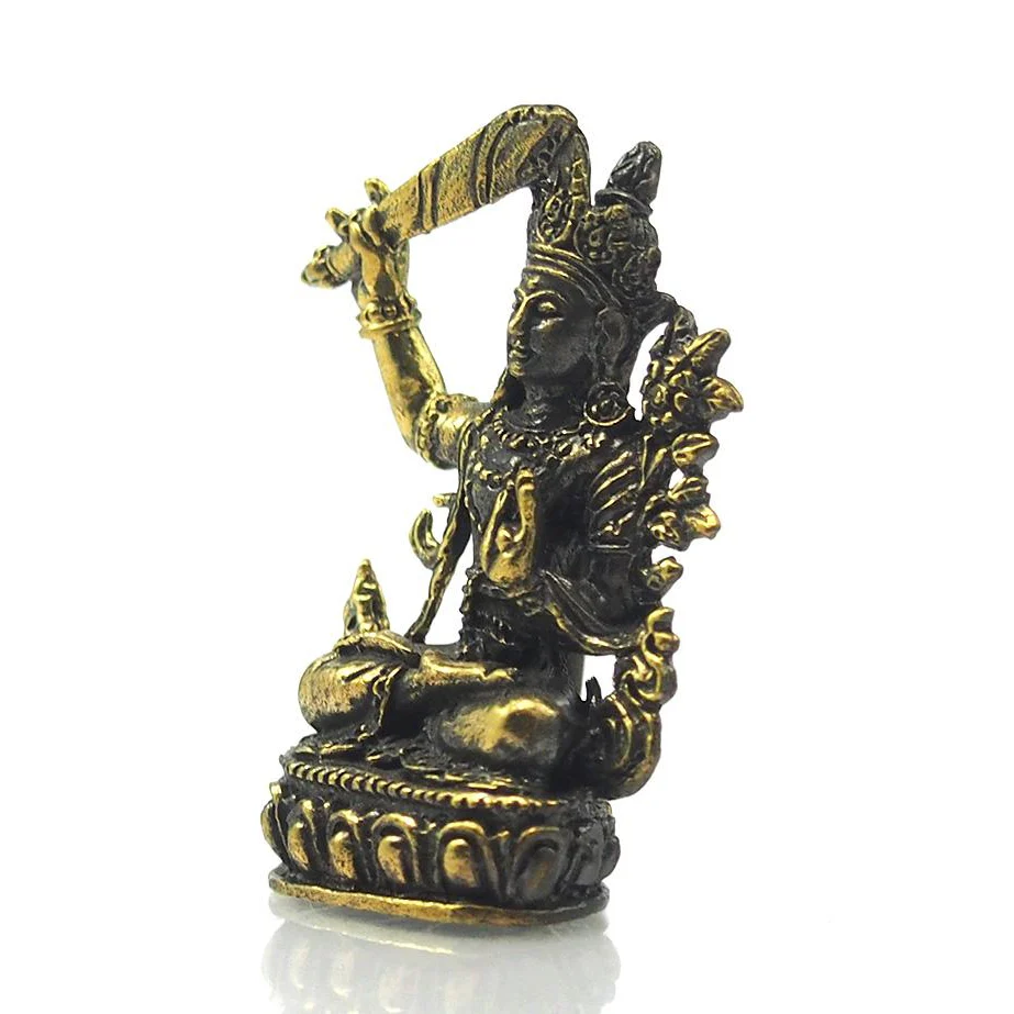 Manjushri Brass Statue - Image 2