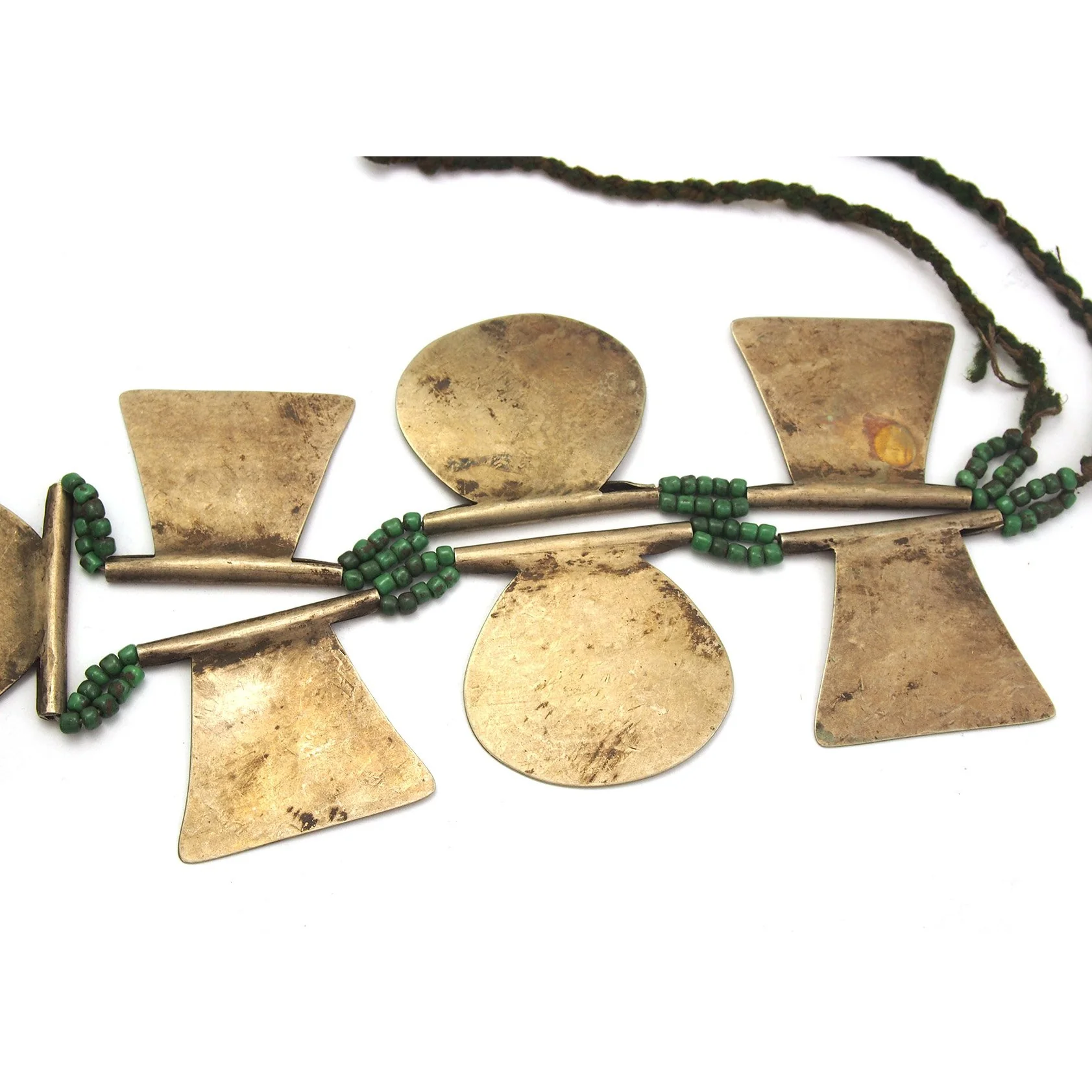Antique Mapuche Square/Circle Necklace - Image 2
