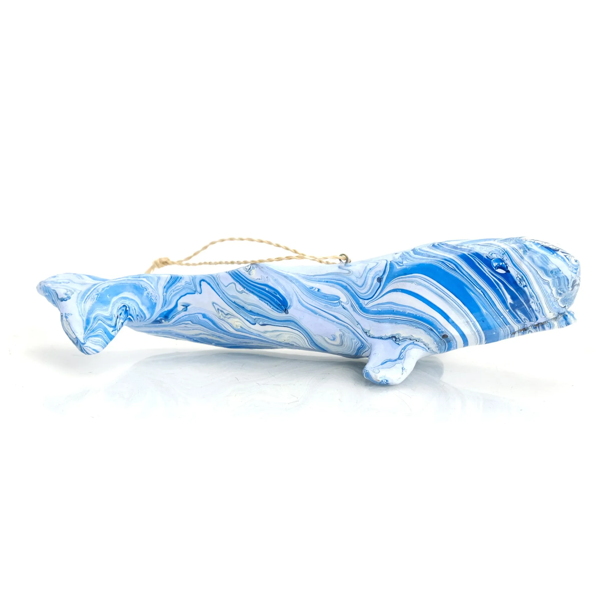 Marbled Whale Ornament - Image 2