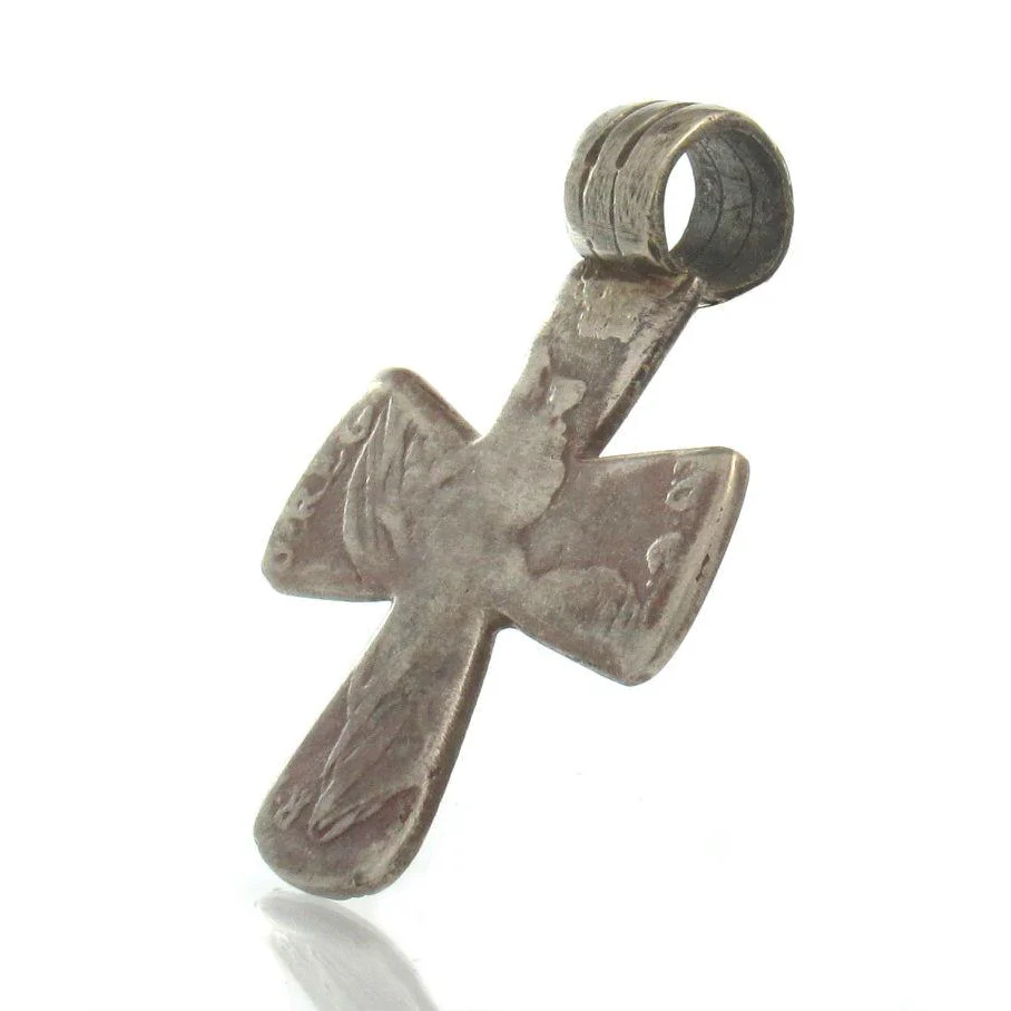 Maria Theresa Dollar Antique Neck Cross #5 - Image 3