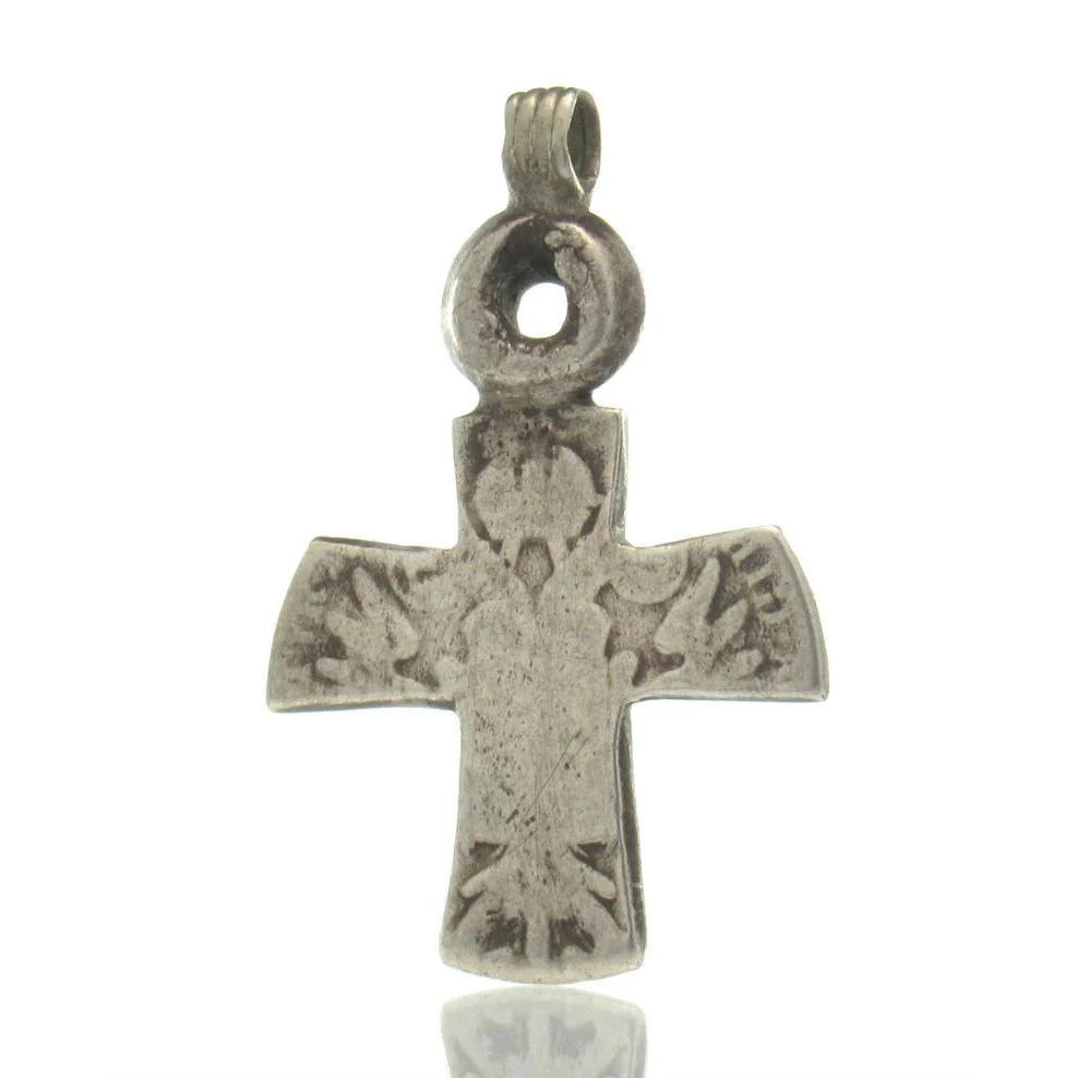 Maria Theresa Dollar Antique Neck Cross #4 - Image 2