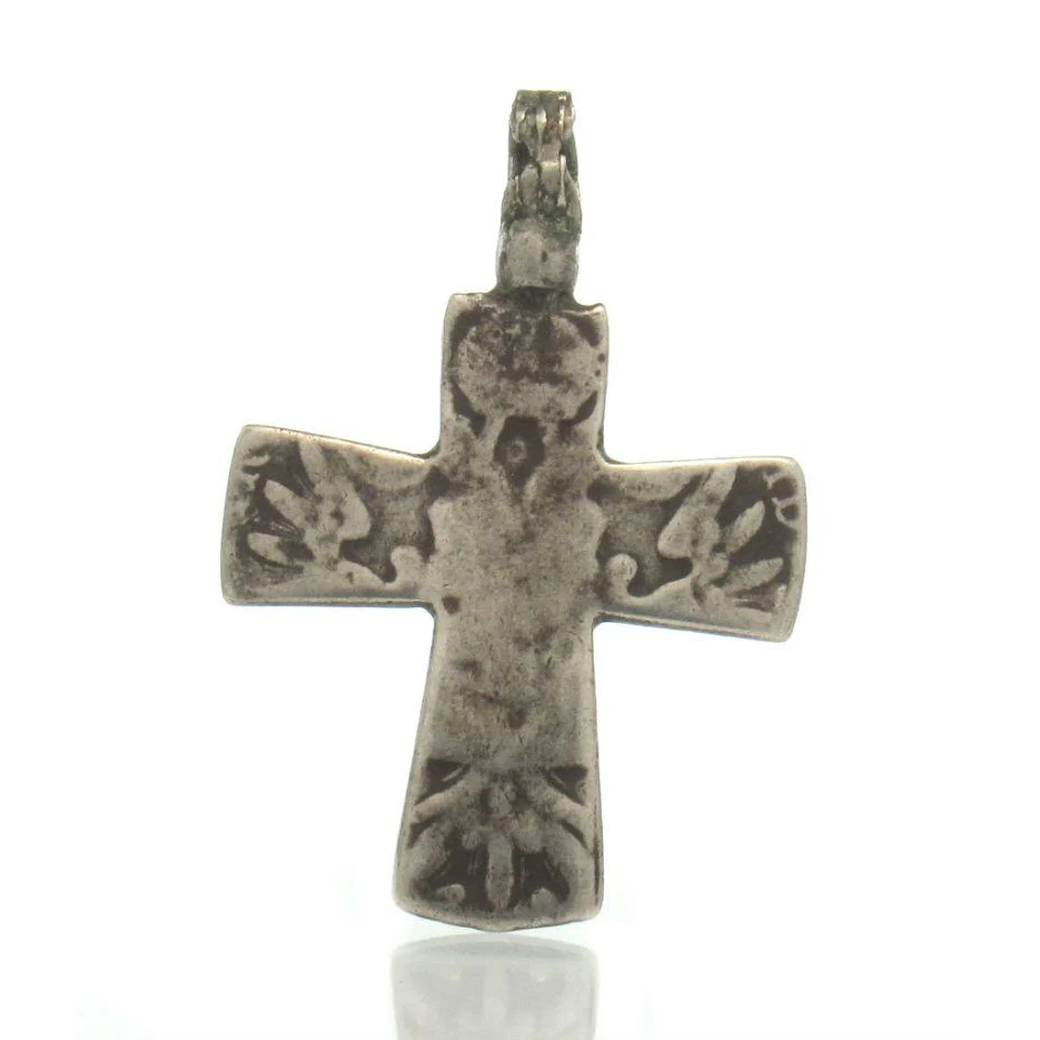 Maria Theresa Dollar Antique Neck Cross #3 - Image 2