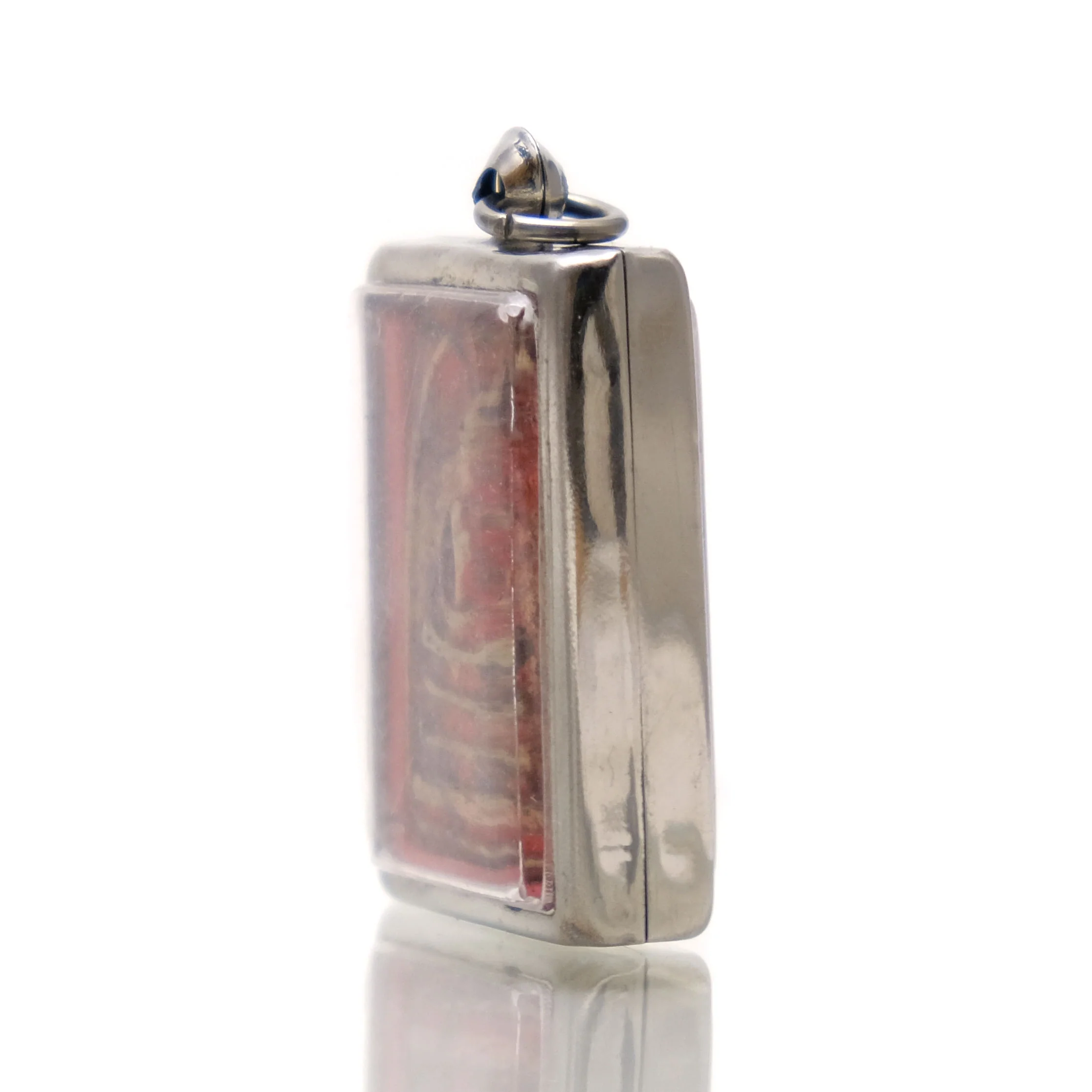 Meditating Buddha ("Thursday Buddha") Amulet Pendant in Plastic Case - Image 2