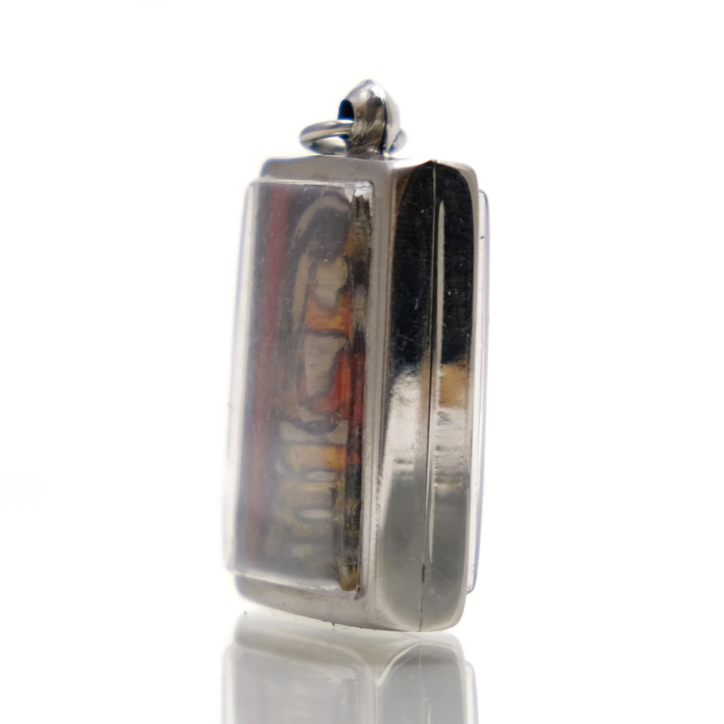 Meditating Buddha ("Thursday Buddha") Amulet Pendant in Plastic Case - Image 2