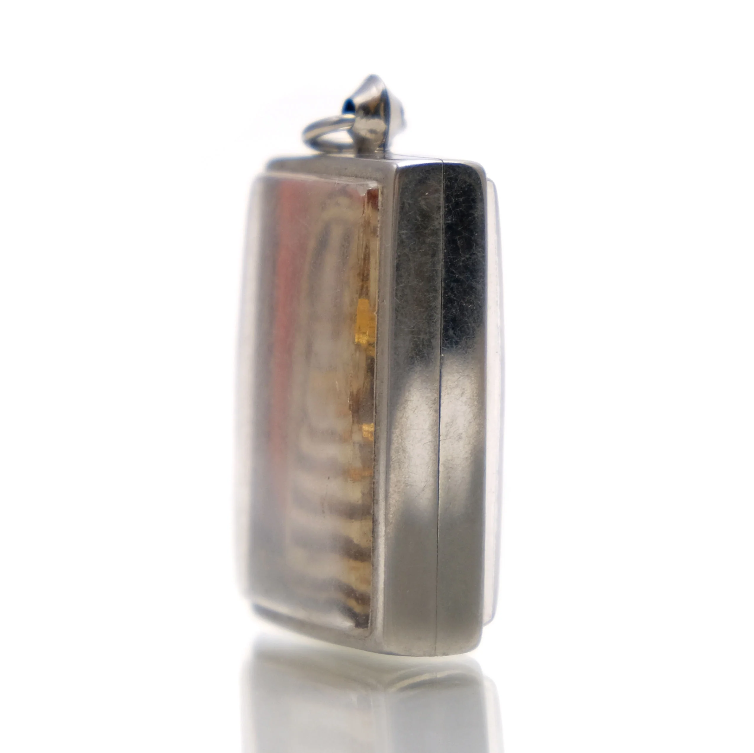 Meditating Buddha ("Thursday Buddha") Amulet Pendant in Plastic Case - Image 2