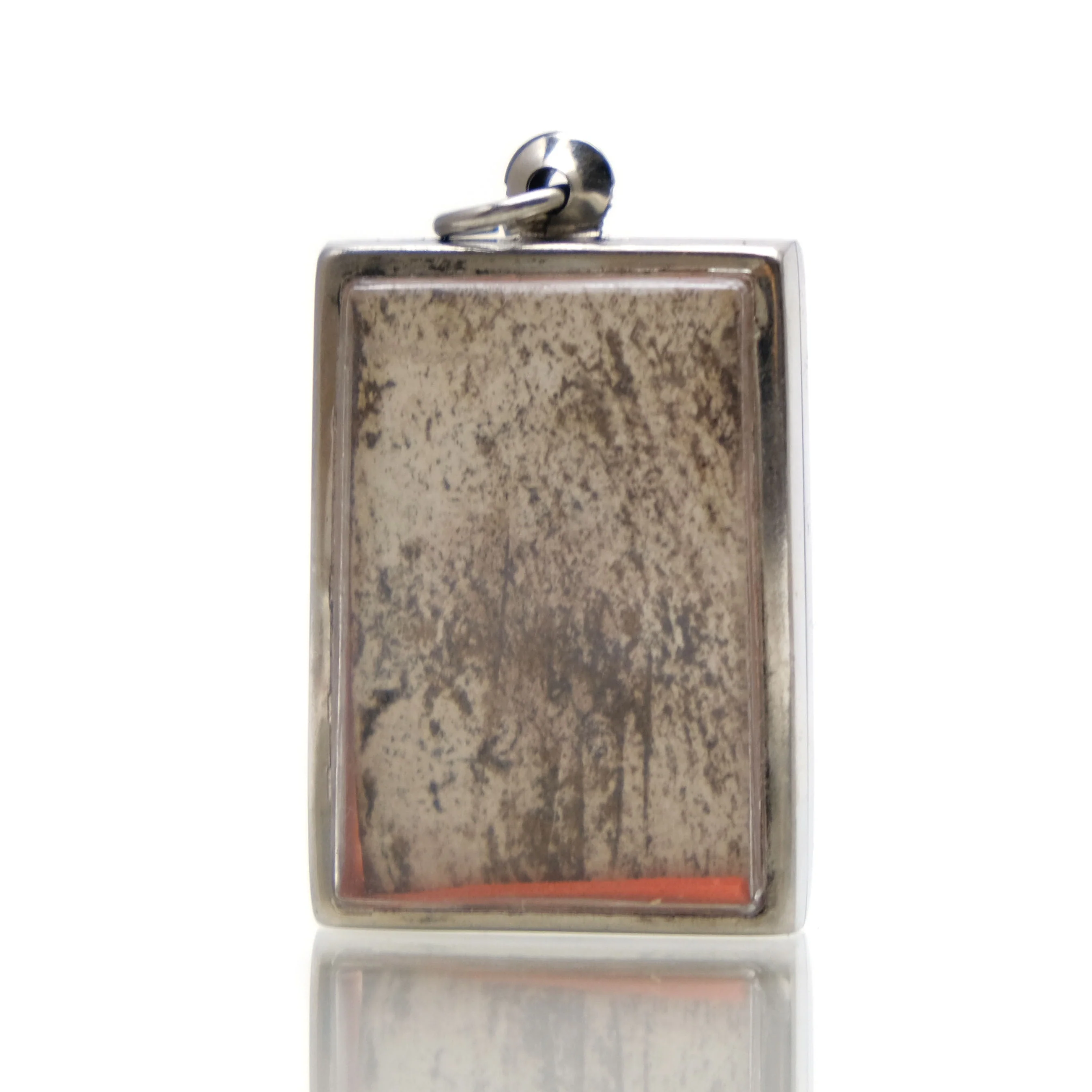 Meditating Buddha ("Thursday Buddha") Riding Garuda Amulet Pendant in Plastic Case - Image 3