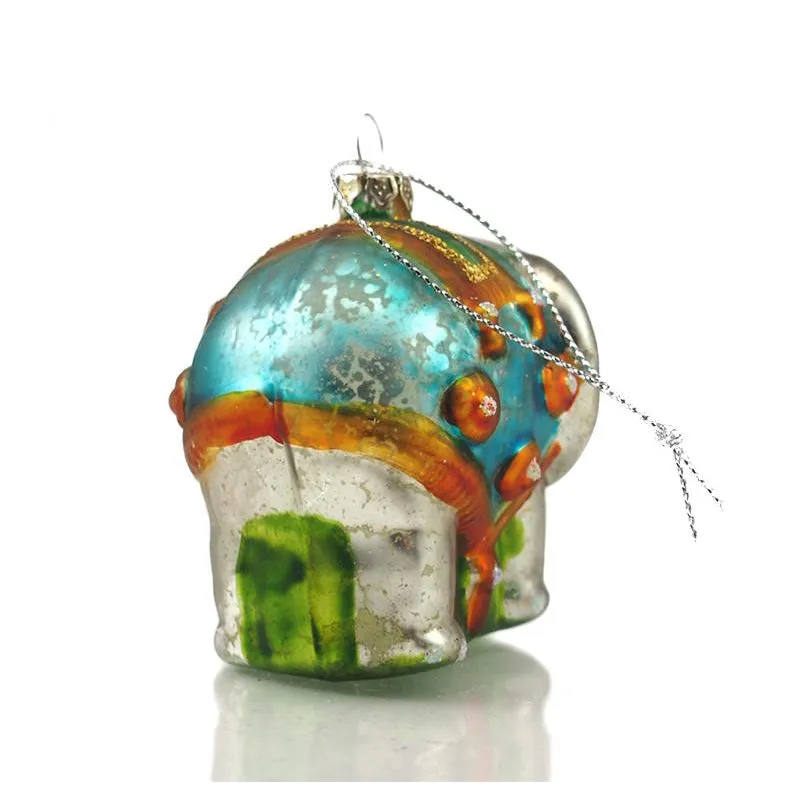 Elephant Glass Ornament Medium - Image 3