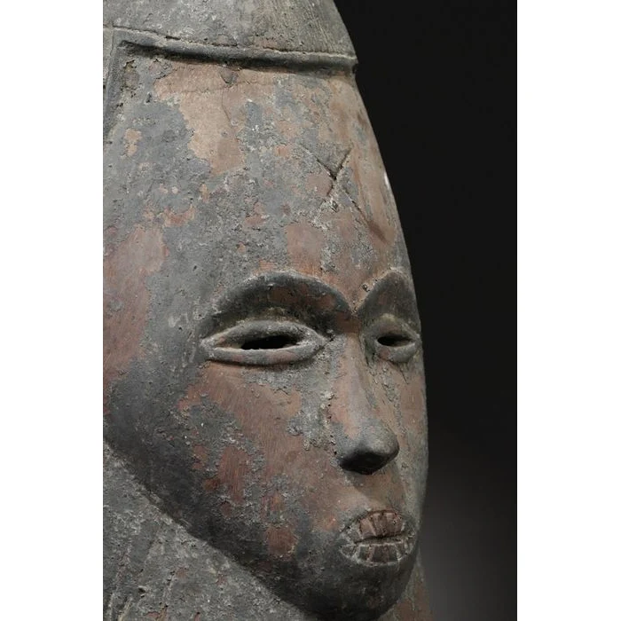 Mende / Bassa Female Helmet Mask, Sierra Leone / Liberia #891 - Image 11
