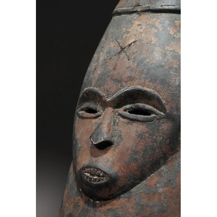 Mende / Bassa Female Helmet Mask, Sierra Leone / Liberia #891 - Image 12
