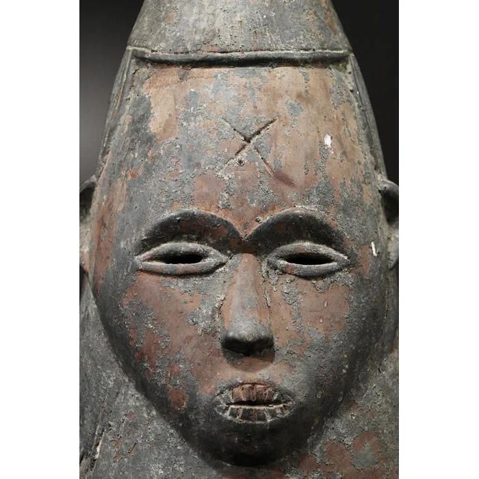 Mende / Bassa Female Helmet Mask, Sierra Leone / Liberia #891 - Image 13